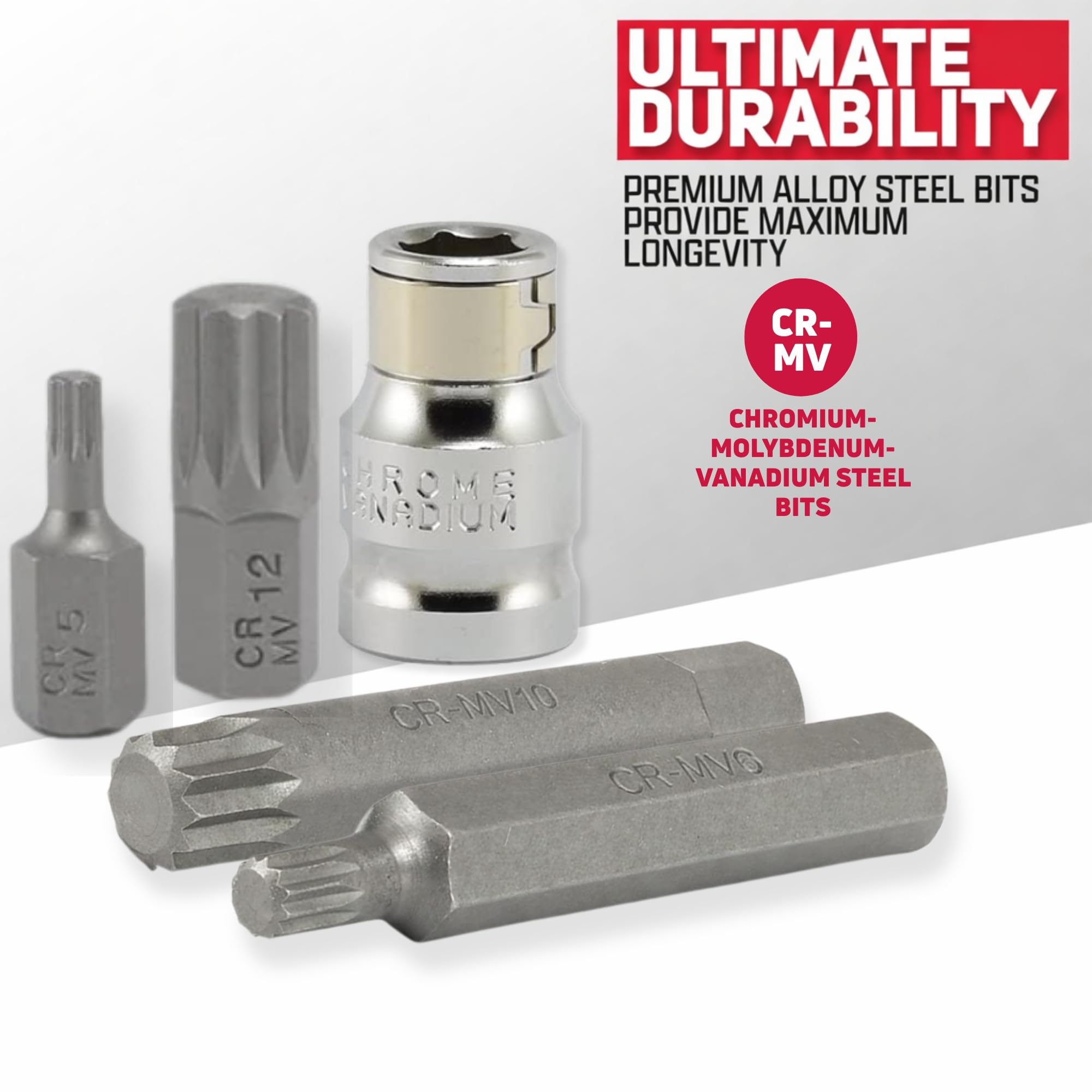 ニックさん専用　3点 NEIKO 10078A XZN Triple Square Spline Bit Socket Set | 11 Piece